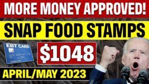 NEW 2023 SNAP FOOD STAMP INCREASE ($1048) APRIL + MAY | STATES APPROVED EBT & D-SNAP Benefits Update