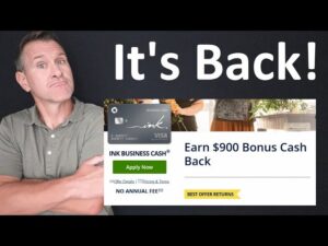 BACK! $900 (90,000 Point) Bonus on NO ANNUAL FEE Chase Ink Business Cash & Unlimited Credit Cards