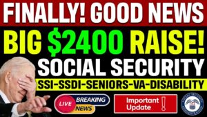 GOOD NEWS! Big $2400 Social Security Raise | NEW 2023 BILL | SSI SSDI SSA COLA Update | NO MORE CUTS