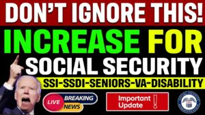 DON'T IGNORE! Increase for SSI SSDI Social Security | New 2023 Bill | Disability VA SSA COLA Update