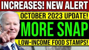 NEW 2023 SNAP INCREASE IN OCTOBER | Low-Income Food Stamp Changes + EBT Emergency Allotments Update