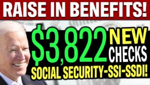 NEW $3,822 CHECKS | Raise in Social Security, SSI SSDI VA Benefits (MUST WATCH) Congress Update!