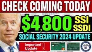 NEW $4800 CHECK FOR SOCIAL SECURITY SSI SSDI VA RECIPEINTS (MUST WATCH) SSA 2024 UPDATE