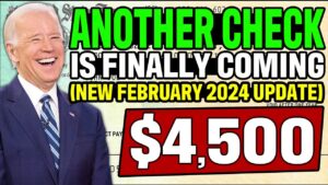 FINALLY! $4500 Stimulus Checks for People Affected by Inflation (FEBRUARY 2024)4th Stimulus Update