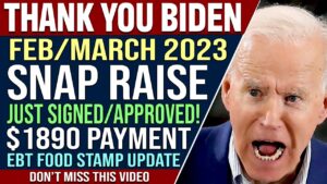 SNAP Food Stamp Raise (THANK YOU BIDEN) $1890 EBT Benefits 2024 Update